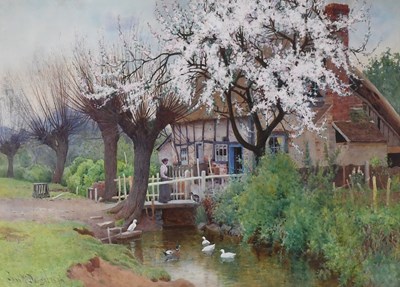 Lot John McDougal (1851-1945) "Spring Time" Signed...