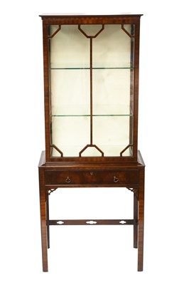 Lot 408 - A Mahogany Display Cabinet on Stand, early...