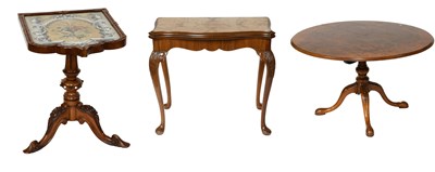 Lot 426 - A Victorian Burr Walnut Snap-Top Table, with...
