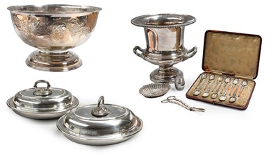 Lot 287 - A Collection of Silver and Silver Plate, the...