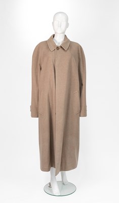 Lot A Mens Hugo Boss Stone Coloured Wool Overcoat,...