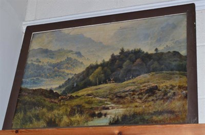 Lot 413 - G L Douglas, oil, Highland landscape (a.f.)