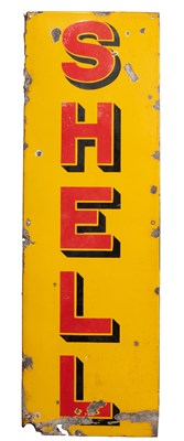 Lot 151 - SHELL: A Single-Sided Enamel Advertising Sign...