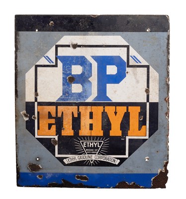 Lot 160 - BP ETHYL: A Single-Sided Enamel Advertising...