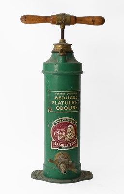 Lot 147 - A Green-Painted Hand Pump/Fire Extinguisher,...
