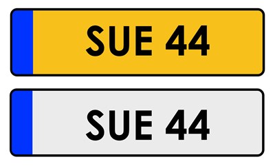 Lot 180 - Cherished Registration SUE 44, with retention...