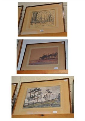 Lot 427 - Two watercolours by Fred Lawson and a Fred Lawson drawing (3)