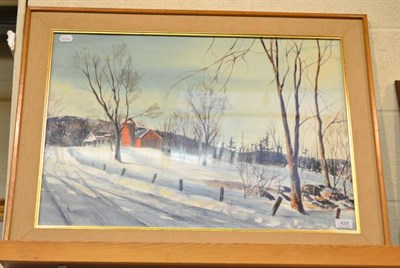 Lot 428 - Henderson, 20th century contemporary watercolour, possibly Canadian landscape