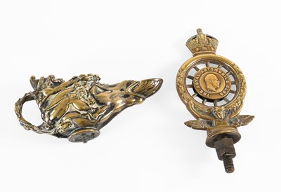 Lot 129 - An Early 20th Century Brass and Enamel RAC...