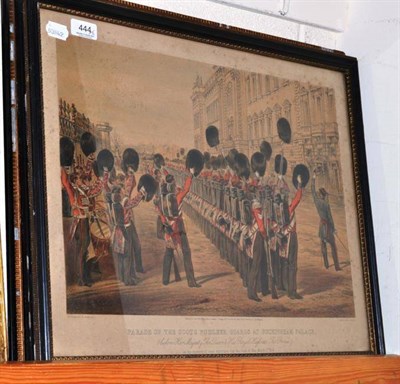 Lot 444 - Two military prints ";Parade of the Scots Fusileer Guards at Buckingham Palace"; and ";The Ceremony