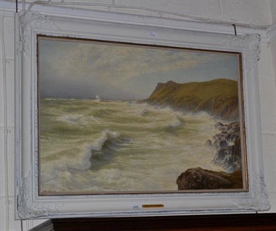 Lot 448 - A coastal landscape signed Walter Shaw, 1893