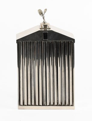 Lot 34 - A Rolls-Royce Chrome Plated Drinks Flask,...