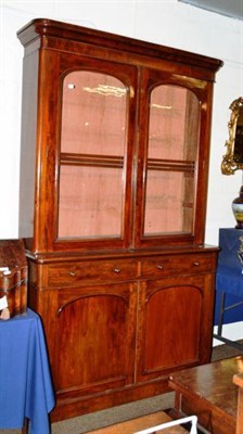 Lot 452 - Victorian mahogany glazed bookcase