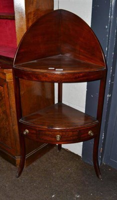 Lot 458 - 19th century mahogany corner washstand