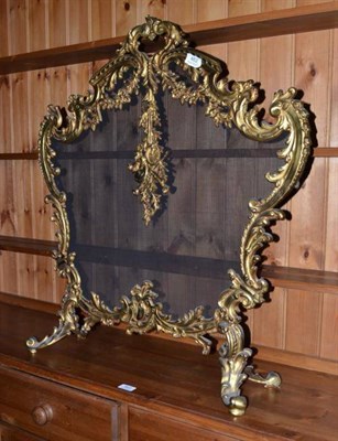 Lot 462 - Ornate brass fireguard