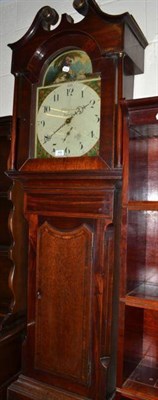 Lot 469 - A mahogany and oak longcase clock, the painted dial inscribed Fletcher, Leeds