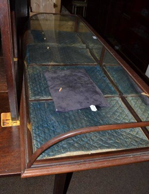 Lot 477 - A mahogany glazed shop counter