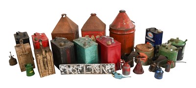 Lot 155 - A Collection of Fuel and Oil Canisters, to...