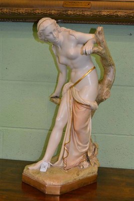 Lot 58 - A Royal Worcester Porcelain Figure of the Bather Surprised, 1900, modelled by Sir Thomas Brock, the