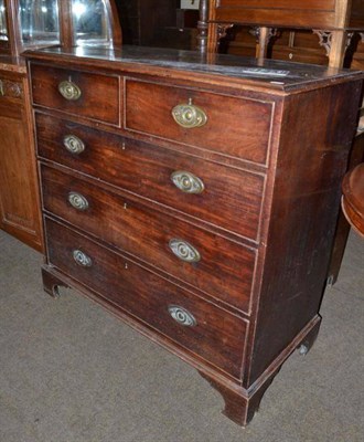 Lot 490 - Georgian four height chest of drawers