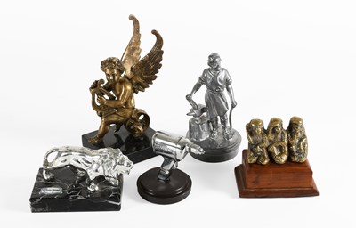 Lot 21 - Five Assorted Car Mascots, to include a...