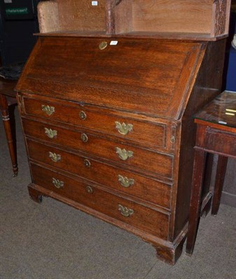 Lot 519 - Georgian oak bureau