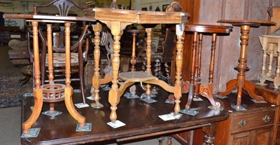 Lot 559 - A mahogany tripod table, Edwardian window table and two other occasional tables (4)