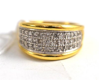 Lot 20 - A diamond set ring stamped '18CT'