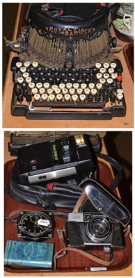 Lot 51 - Royal Barlock typewriter, camera and collector's items