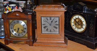 Lot 63 - Three assorted clocks