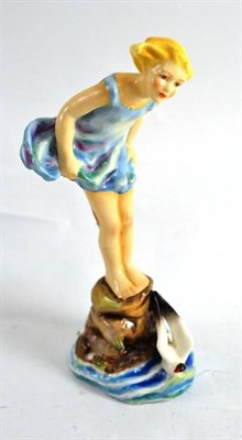 Lot 107 - A Royal Worcester figure by F Doughty 'Sea Breeze' 3008