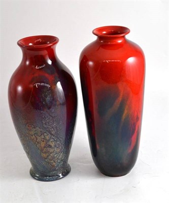 Lot 201 - Two Doulton Sung vases