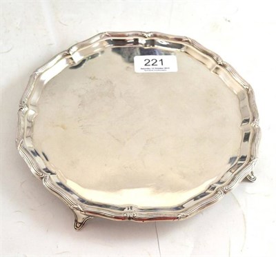 Lot 221 - A silver salver, London 1918