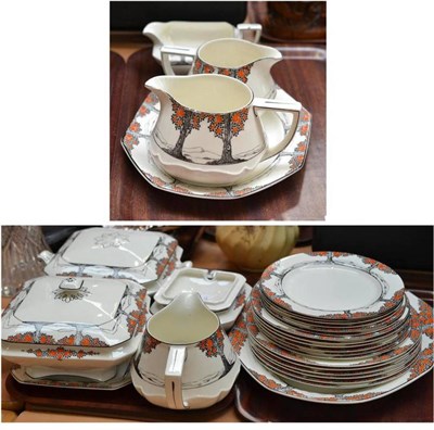 Lot 257 - A Crown Ducal Orange Tree pattern dinner service