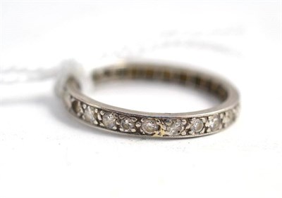 Lot 287 - A diamond eternity ring (a.f.) - two stones missing