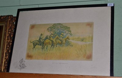 Lot 375 - A Snaffles print ";Getting Cantankerous";, signed in pencil