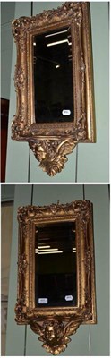 Lot 405 - Pair of gilt framed mirrors