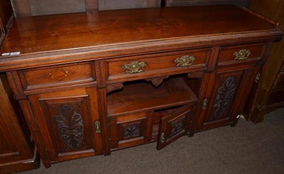 Lot 422 - Carved oak sideboard