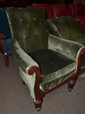 Lot 454 - Victorian chair with reeded frame