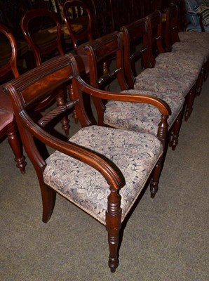 Lot 461 - Six George IV mahogany dining chairs