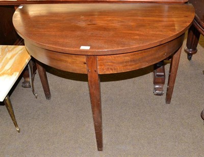 Lot 481 - Mahogany D-end table