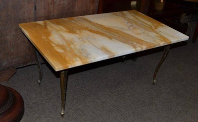 Lot 482 - Marble top coffee table