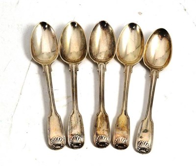 Lot 4 - Five silver teaspoons