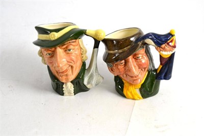 Lot 131 - Two Royal Doulton small character mugs, 'Regency Beau' D6562 and 'Punch & Judy Man' D6593
