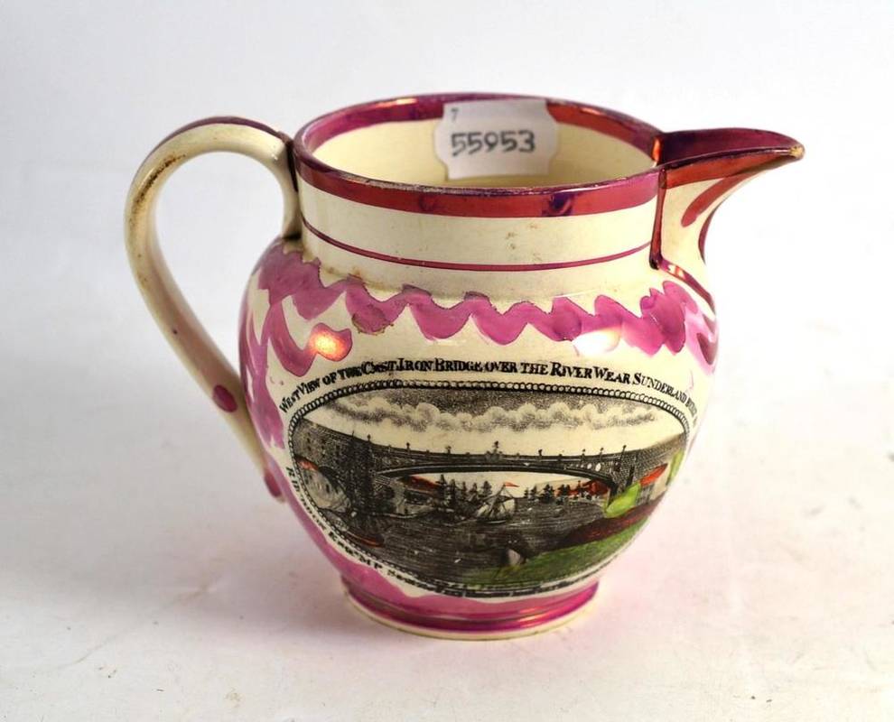 Lot 136 - Sunderland lustre jug