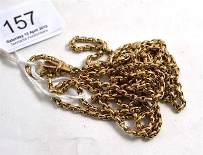 Lot 157 - Gold muff chain