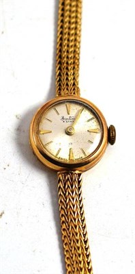 Lot 161 - A 9ct gold lady's wristwatch signed Bentima