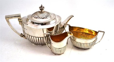 Lot 207 - A Victorian three piece silver tea set