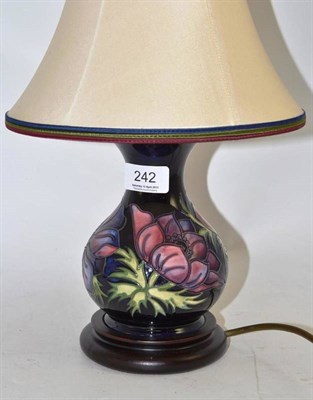 Lot 242 - A modern Moorcroft table lamp