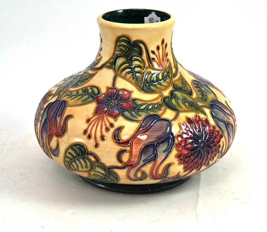 Lot 265 - Moorcroft squat vase, numbered 82